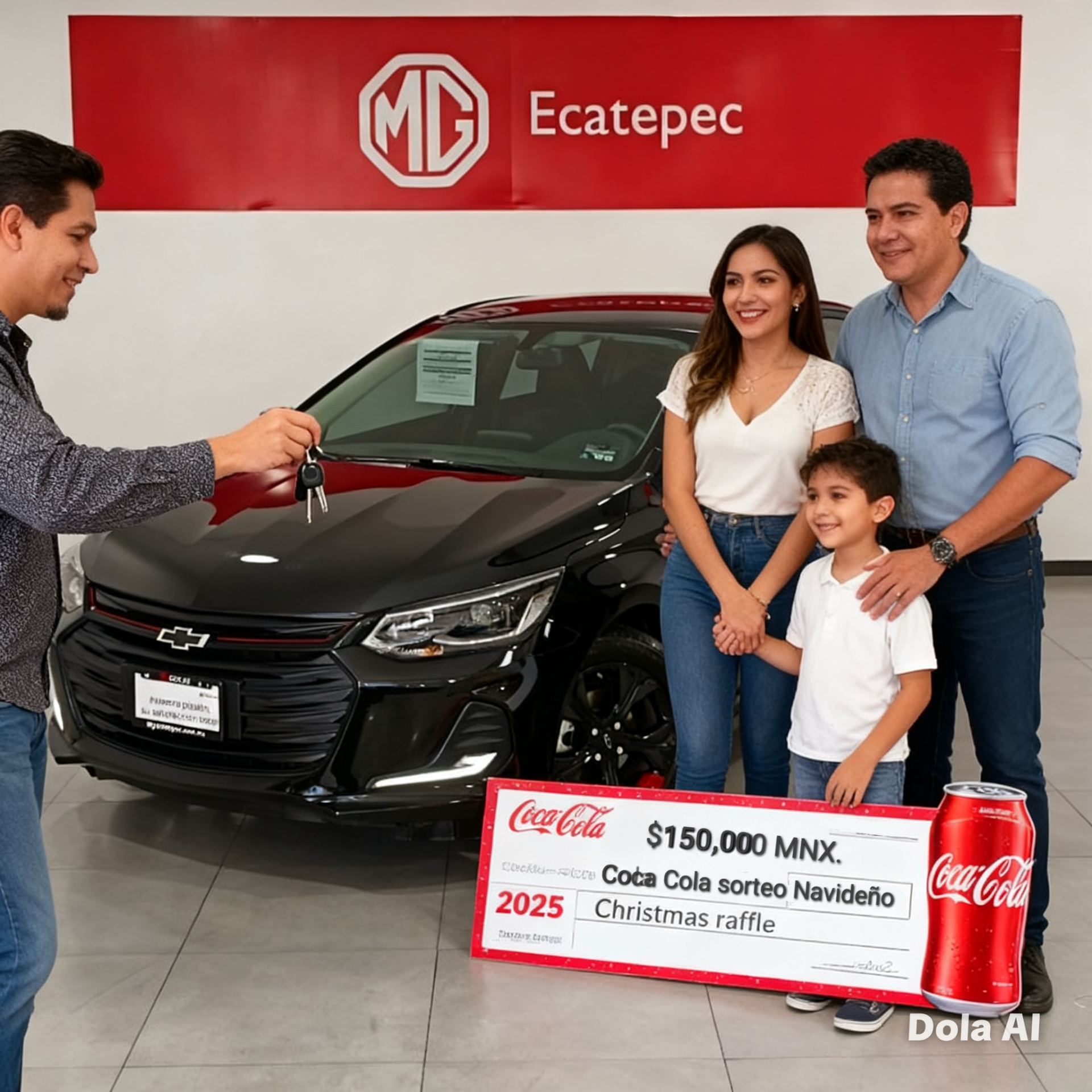 5to Lugar Chevrolet Onix 2025 y $150,000 pesos en efectivo